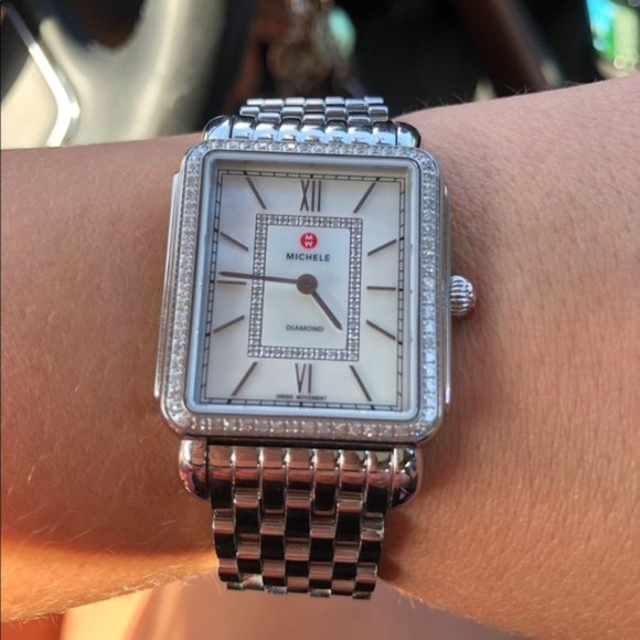 Michele watch with diamonds main image 6